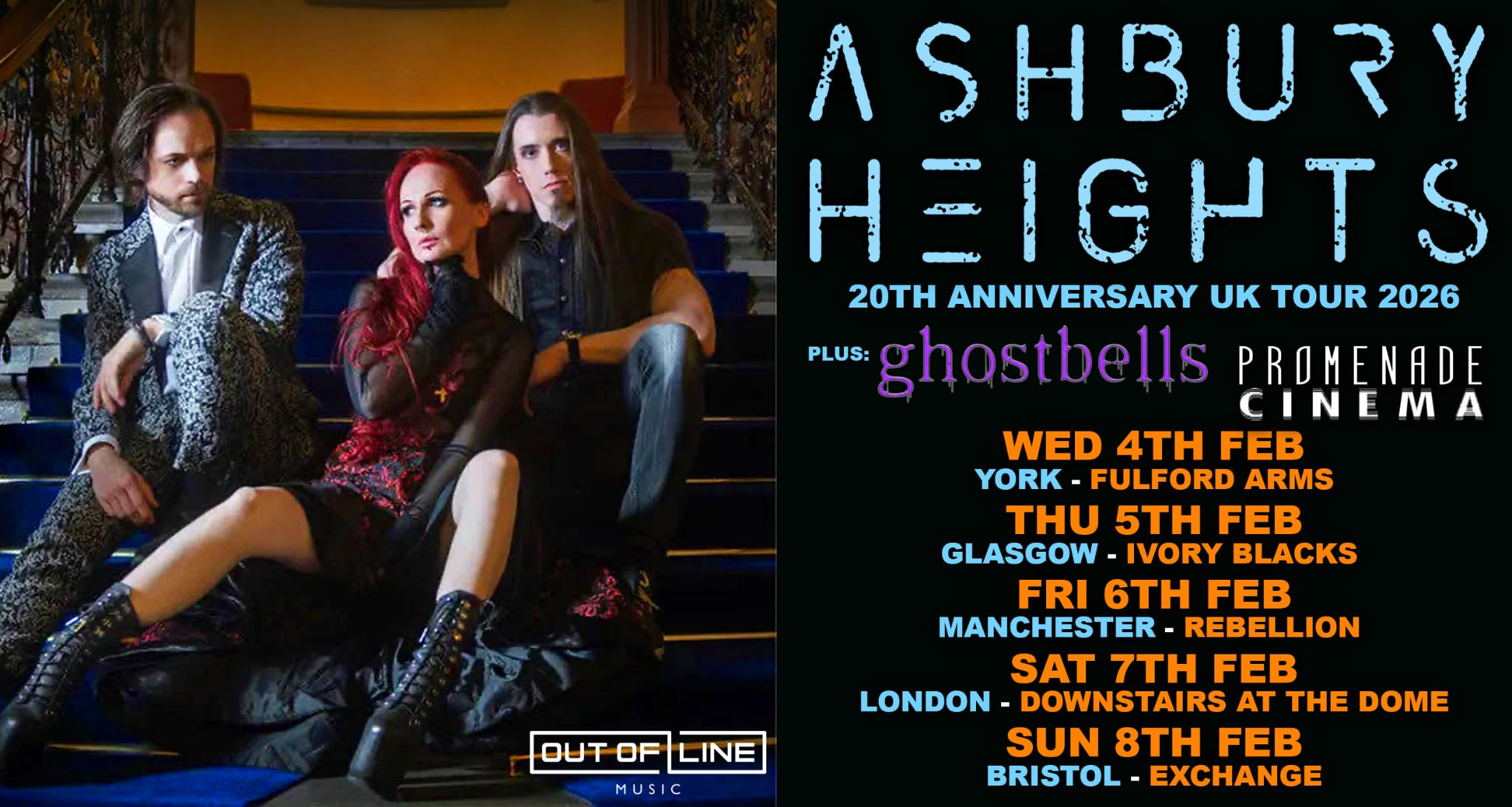 ASHBURY HEIGHTS  20th Anniversary + Ghostbells & Promenade Cinema