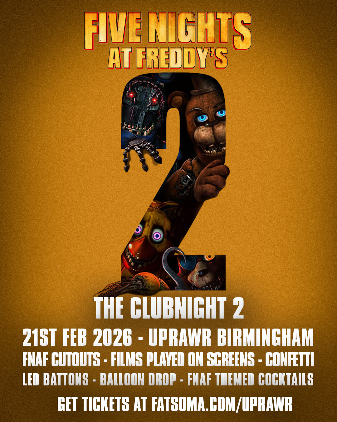 UPRAWR: Five Nights at Freddy’s Clubnight 2!