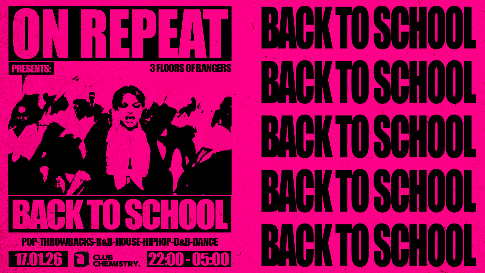 ON REPEAT ∙ BACK TO SCHOOL *LAST 50 ONLINE TICKETS*