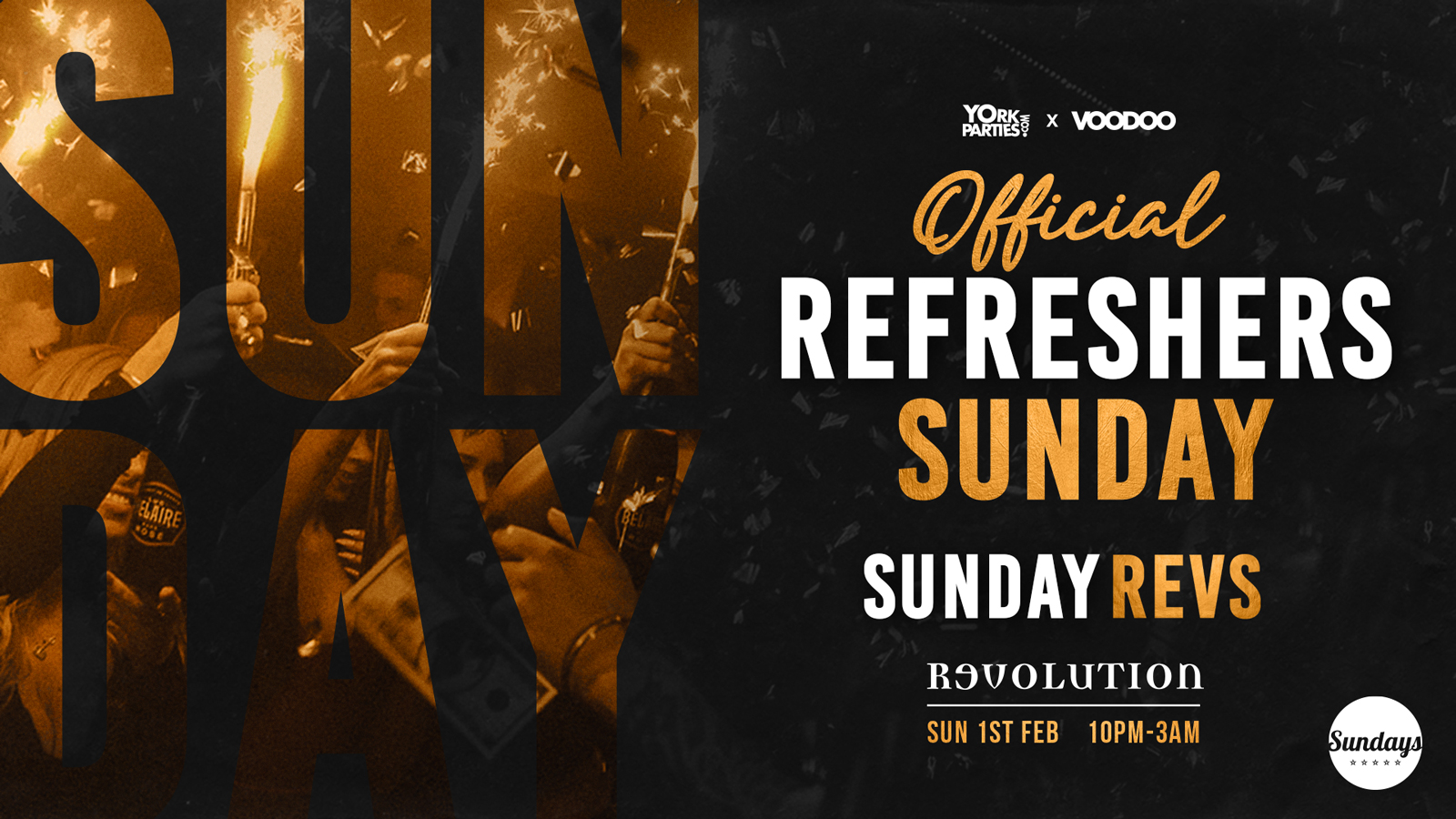 SUNDAY REVS Official Refreshers Sunday 2026 🎉