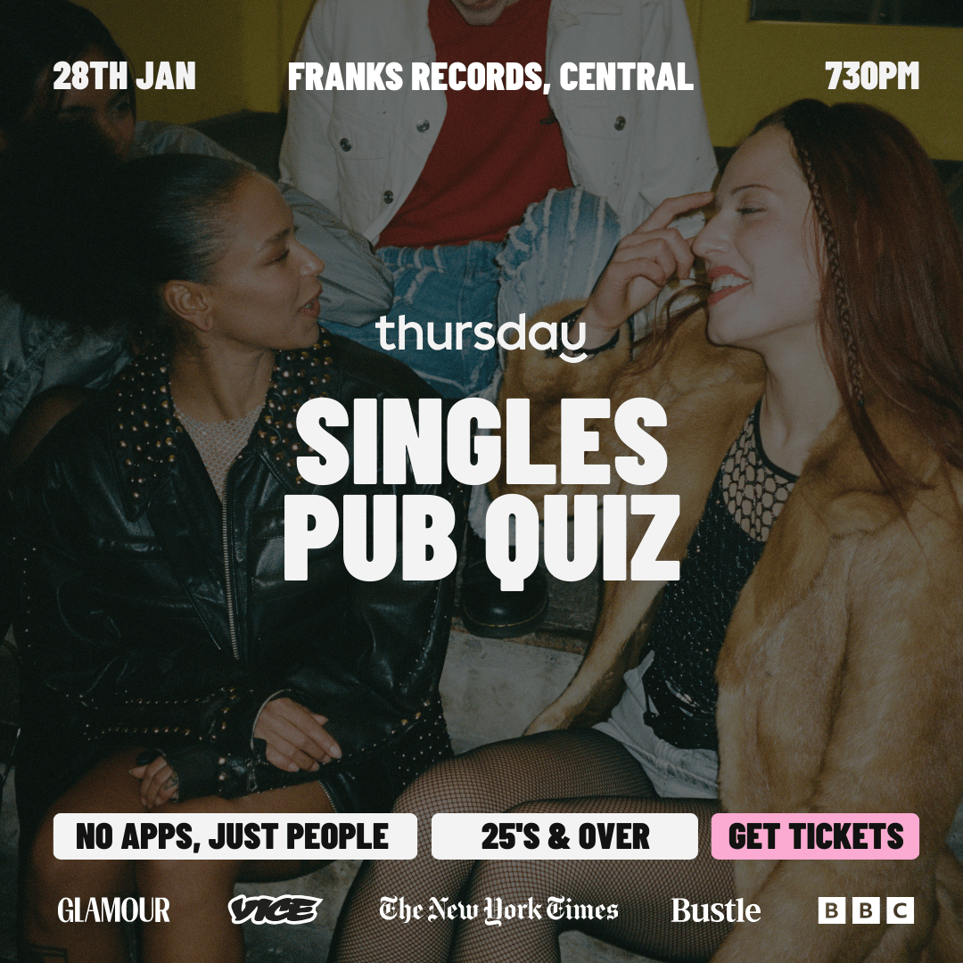 Thursday | Singles Pub Quiz | Frank’s Records