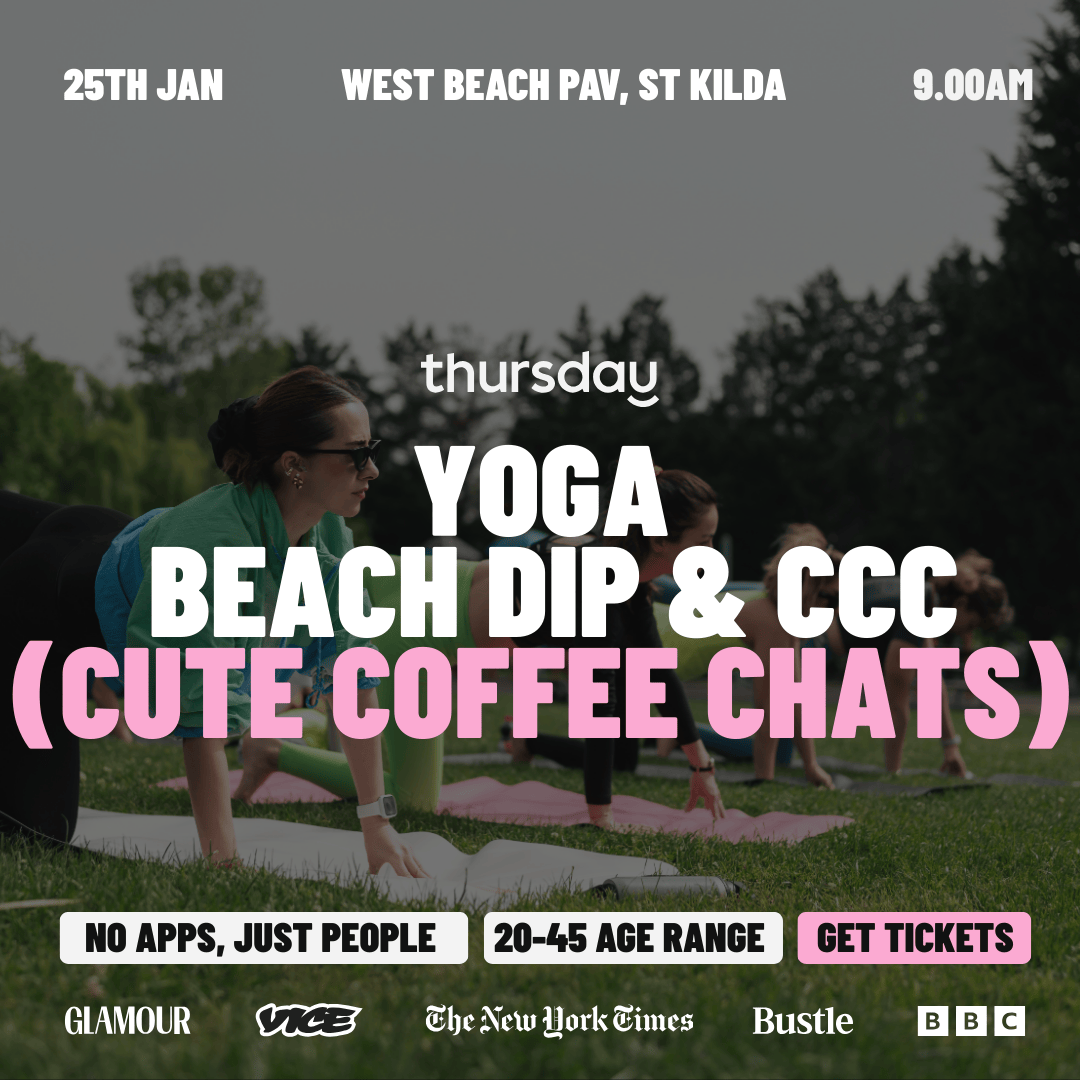Sunday | Yoga, Beach Dip and Coffee ☀️🌊☕ | St Kilda