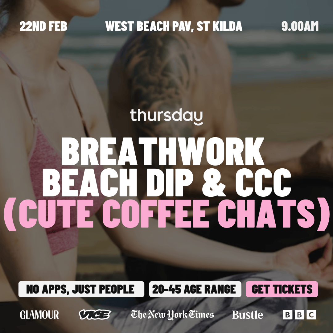 Sunday | Breathwork, Beach Dip and Coffee ☀️🌊☕ | St Kilda