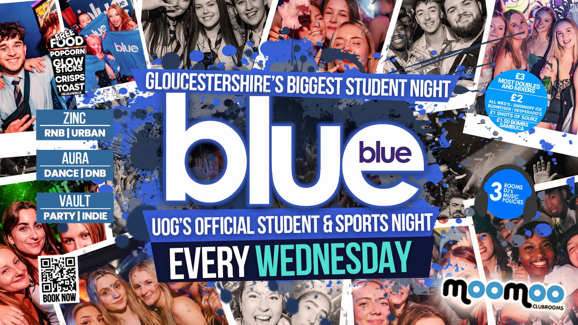 Blue & Blue Wednesdays  | FIRST BLUE OF 2026!! 💙 Gloucestershire’s Biggest Student Night! 🤯