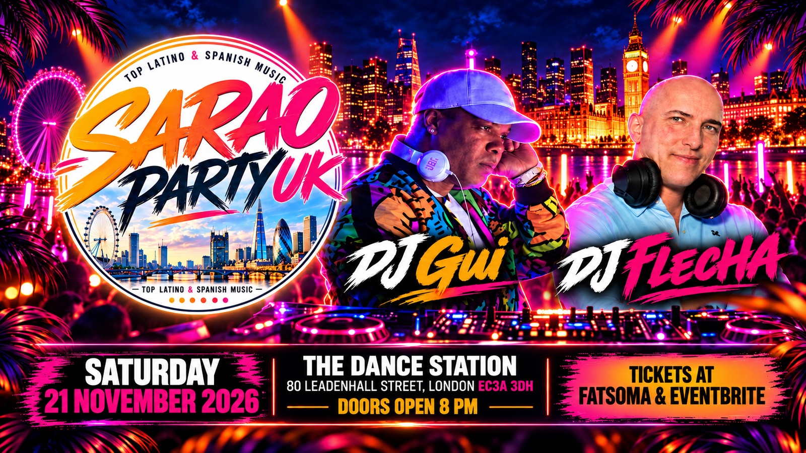 SARAO PARTY (TODO LATINO NEON PARTY)