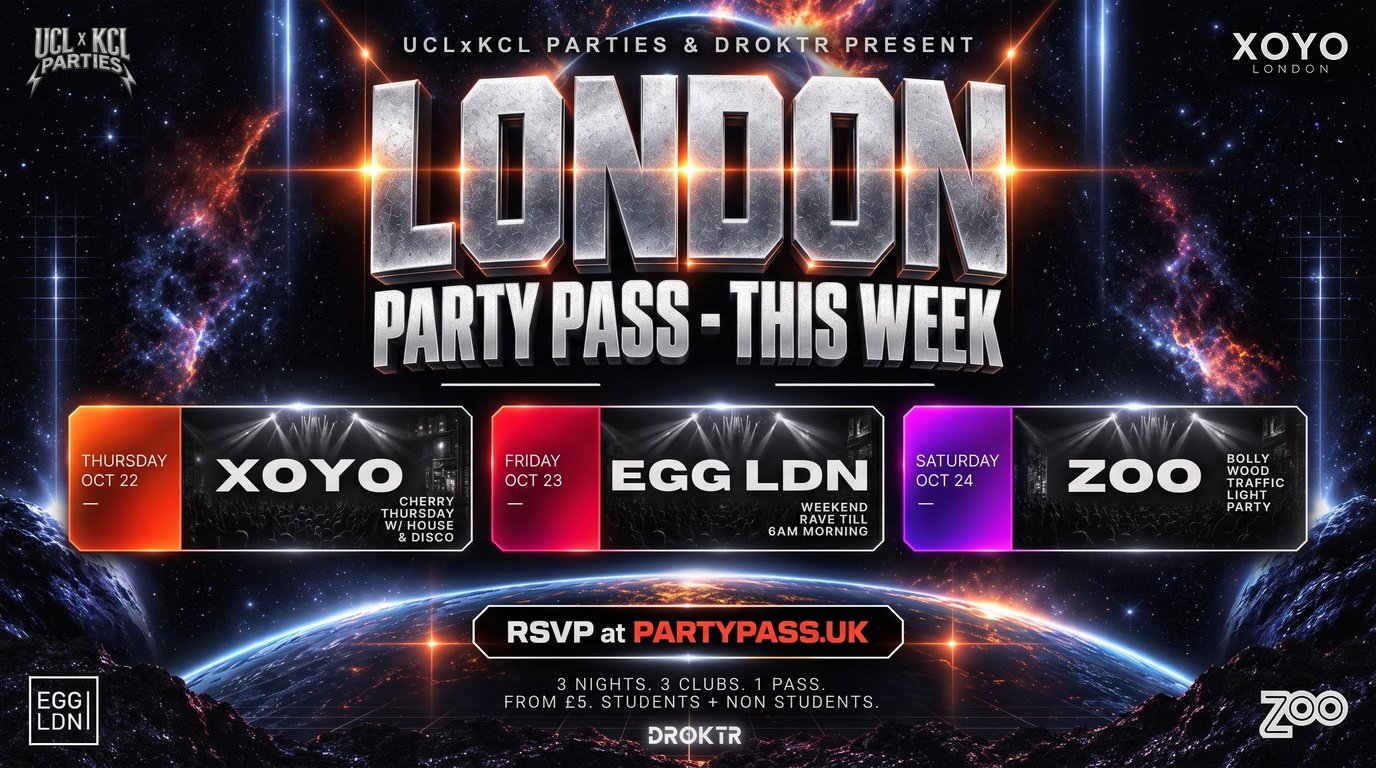 🚨 LONDON PARTY PASS: THIS WEEK 🔥3 NIGHTS. 3 CLUBS. 1 MASSIVE WEEKEND