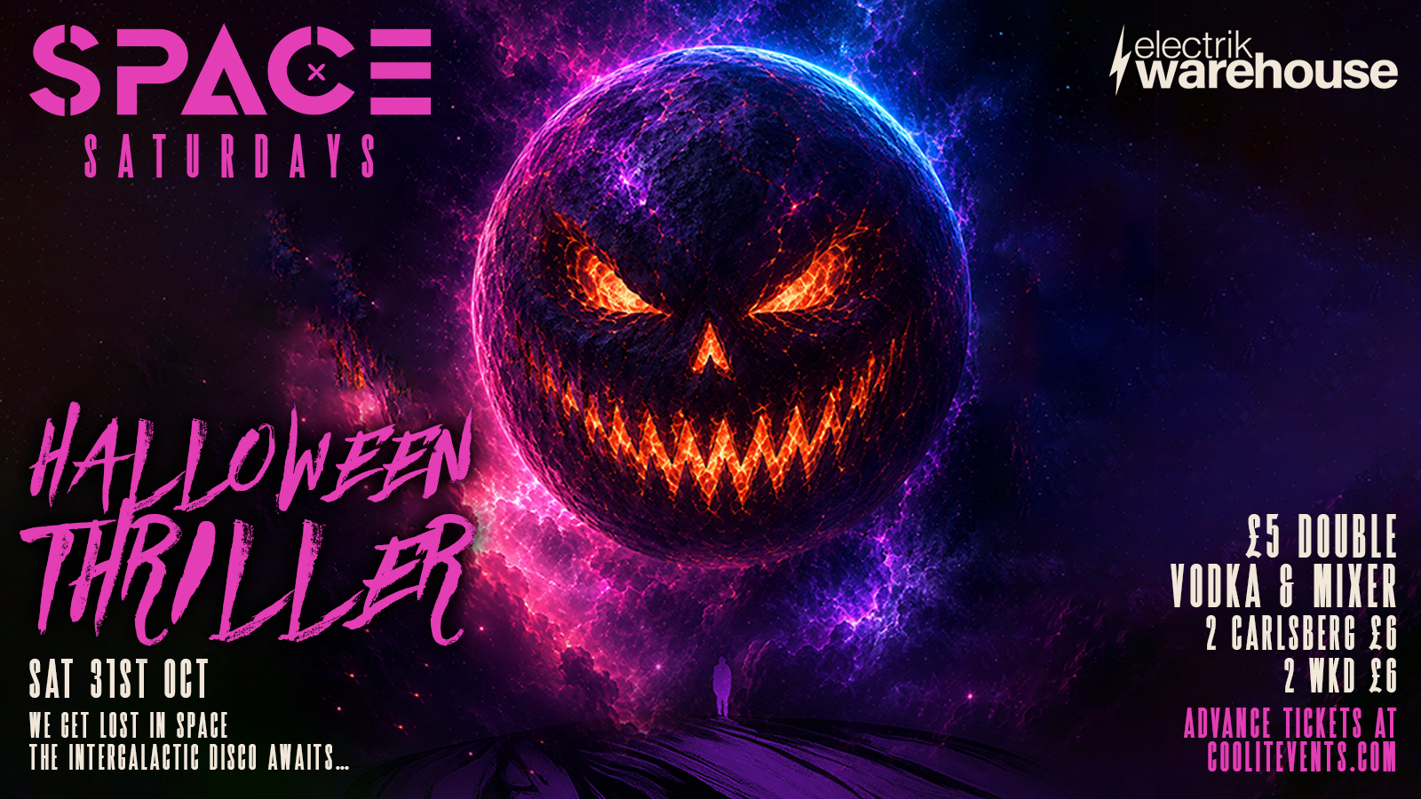 🪩 🎃 HALLOWEEN THRILLER - SPACE SATURDAYS 🎃🪩 @ Electrik WAREHOUSE