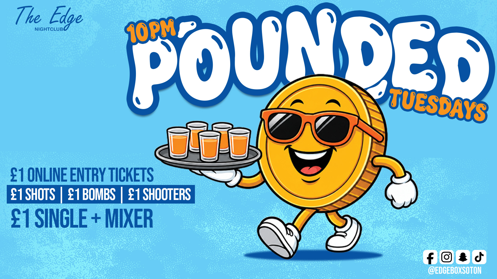 💥Pounded Tuesdays - £1 Drinks 💥