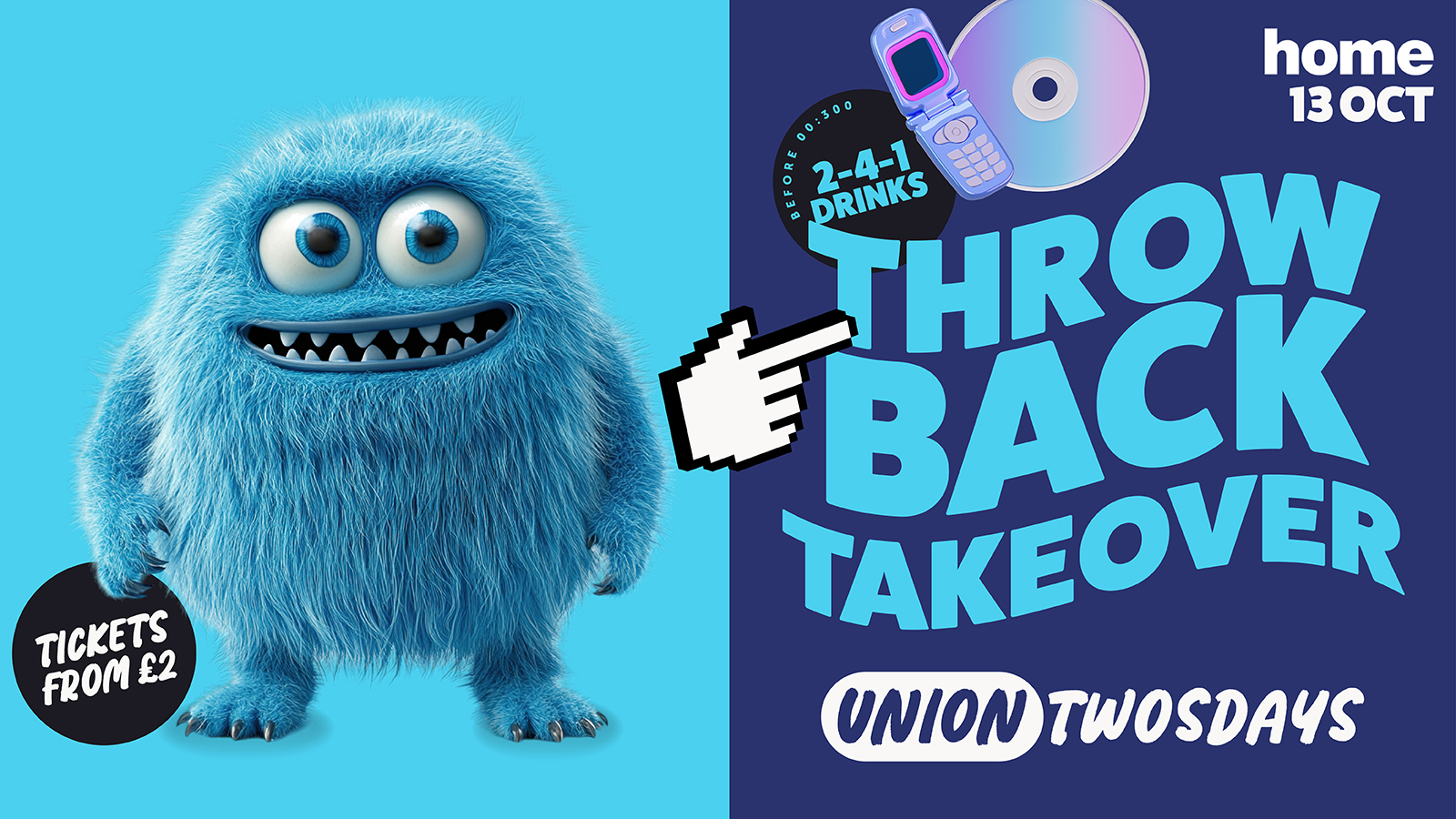 💿Union Twosdays Presents: THROWBACK TAKEOVER📱🪩