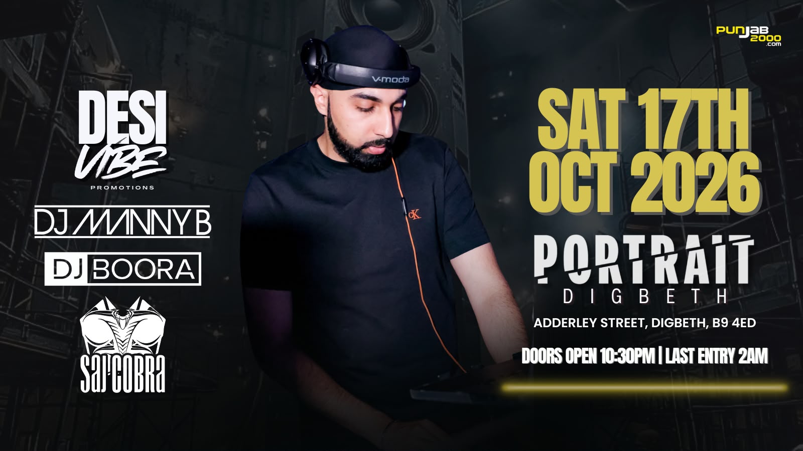 DESI VIBE - SAJ COBRA, DJ MANNY B & DJ BOORA LIVE