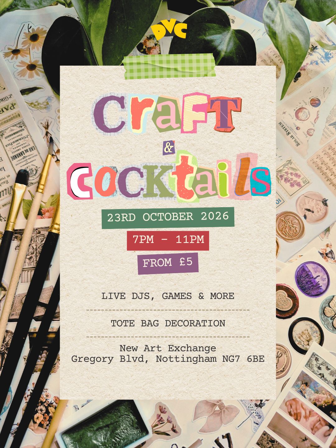 Crafts & Cocktails in Nottingham