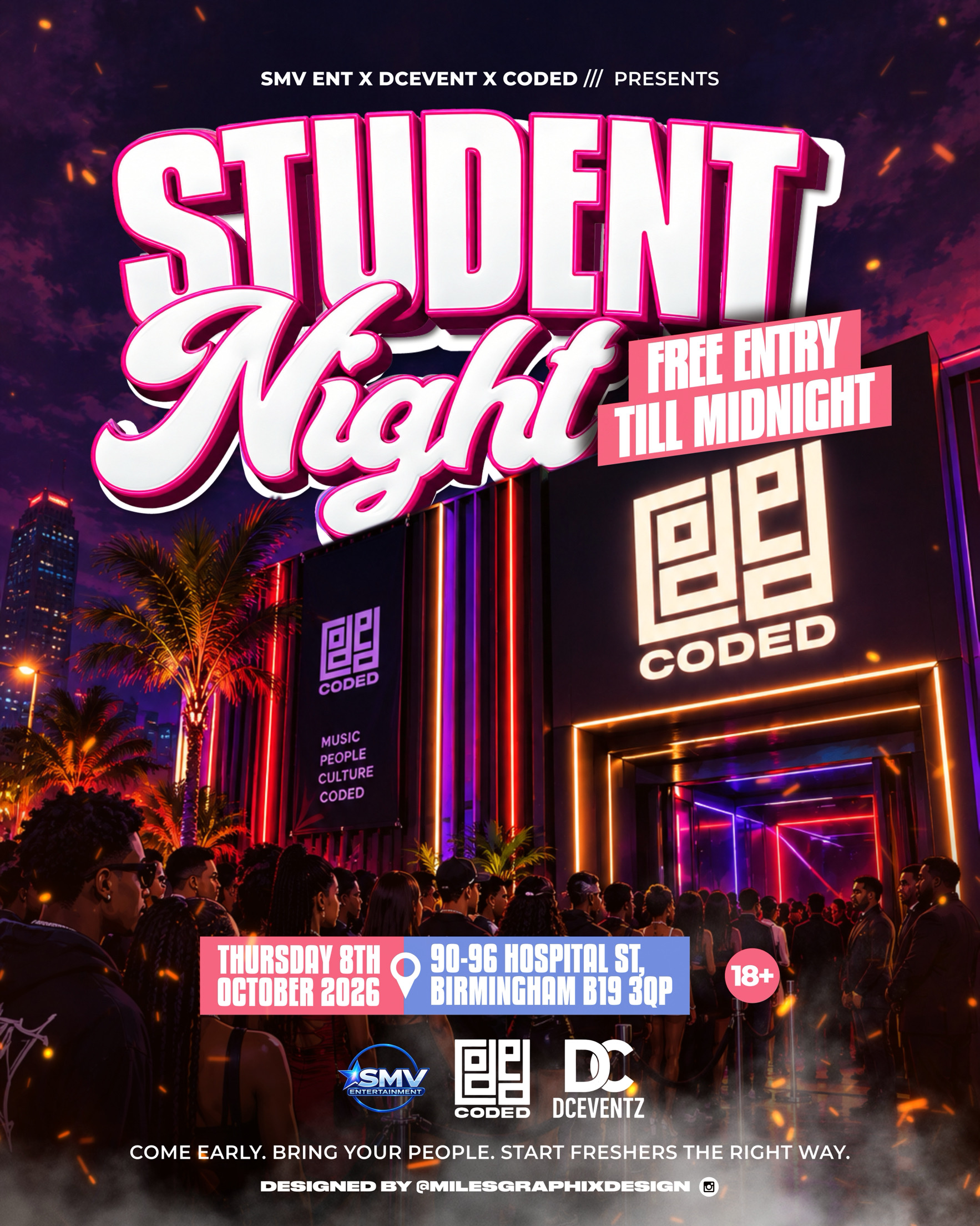 STUDENT NIGHT FREE ENTRY TILL MIDNIGHT🎓