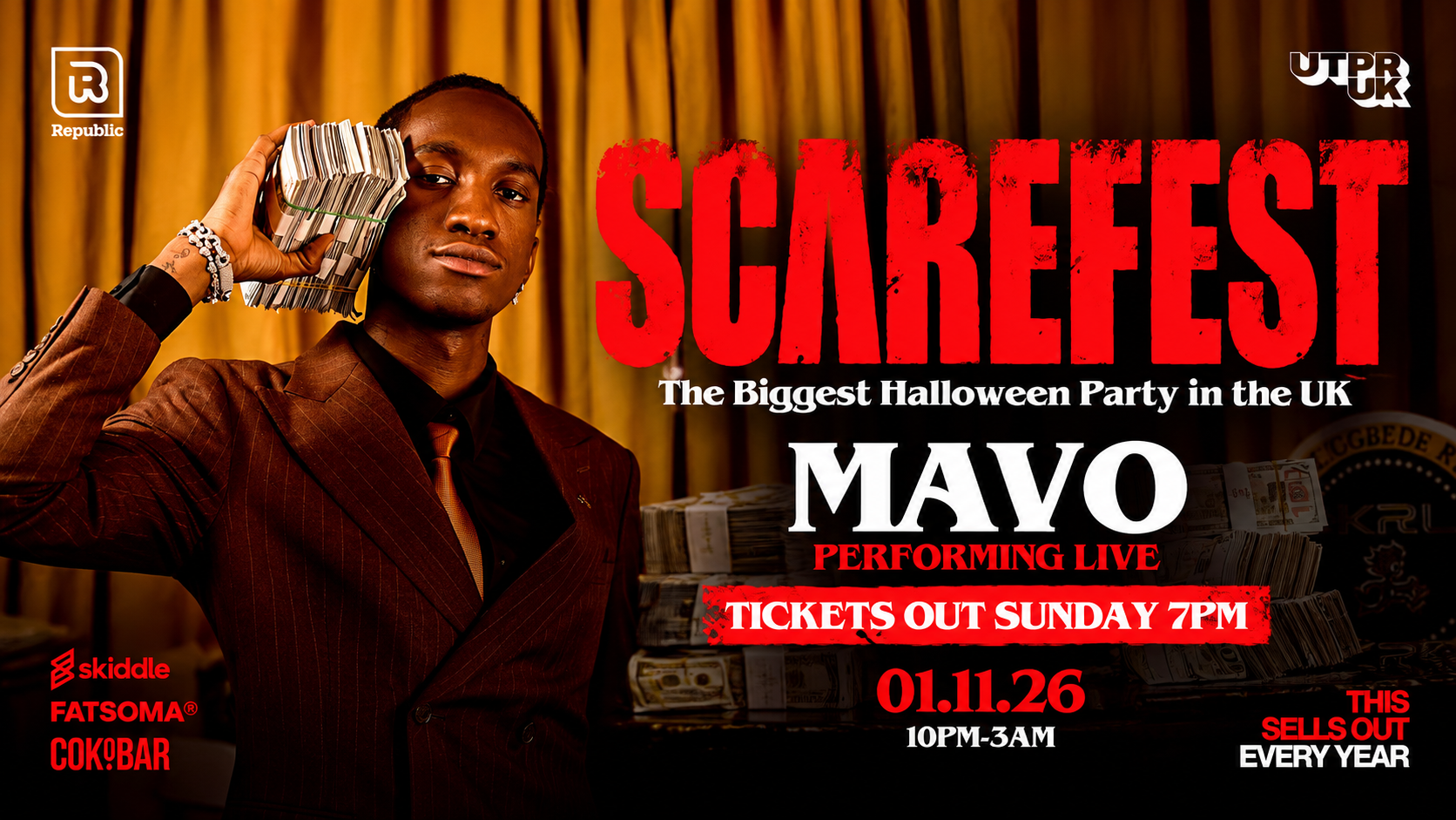 SCAREFEST Presents MAVO LIVE [TICKETS OUT SUNDAY 7PM]