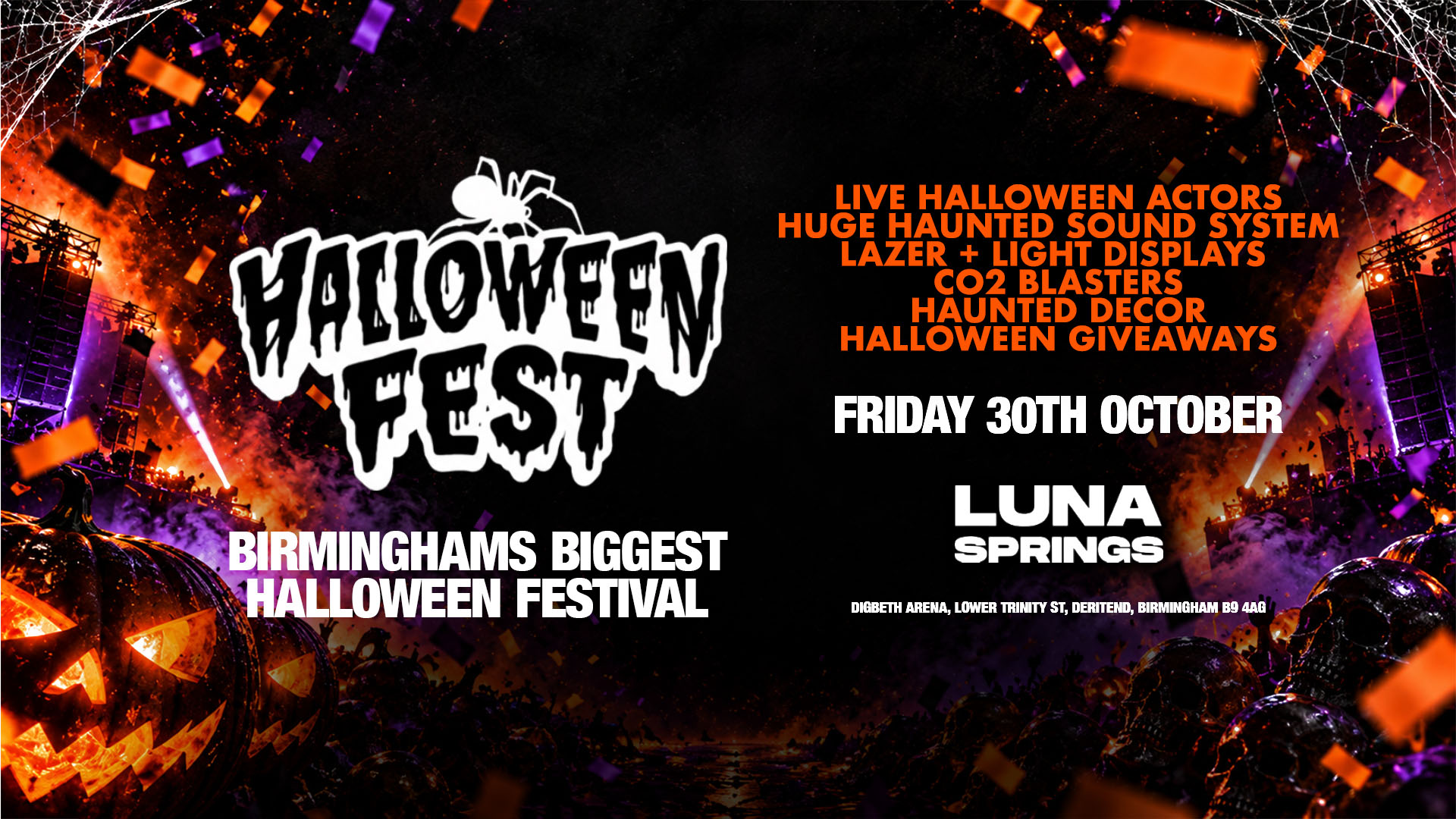 Halloween Fest - Friday 30th October - Luna Springs [Final Tickets ...