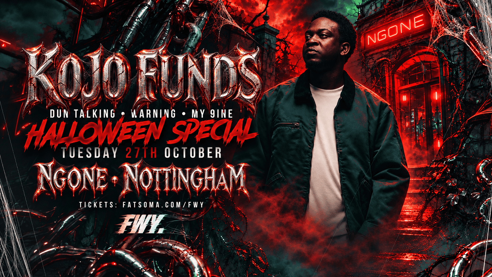 Kojo Funds: Live - Nottingham — NG-ONE | 27 Oct 2026 | EventsList.co.uk