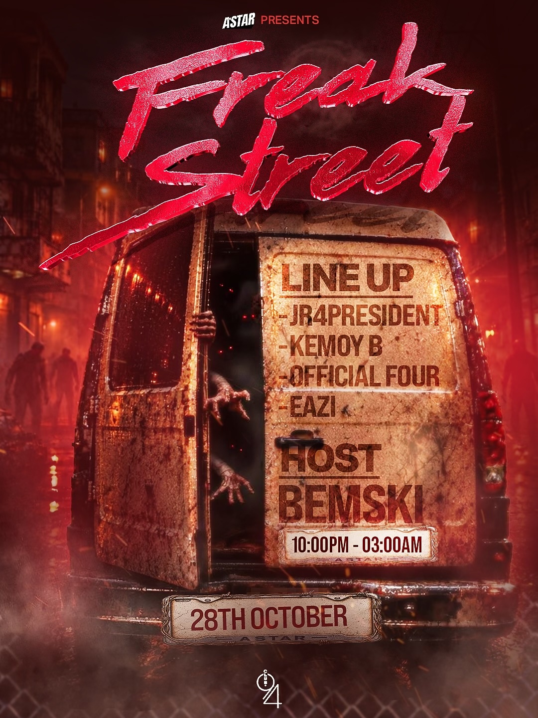 ASTAR – FREAK STREET – MANCHESTER’S BIGGEST HALLOWEEN WEDNESDAY NIGHT