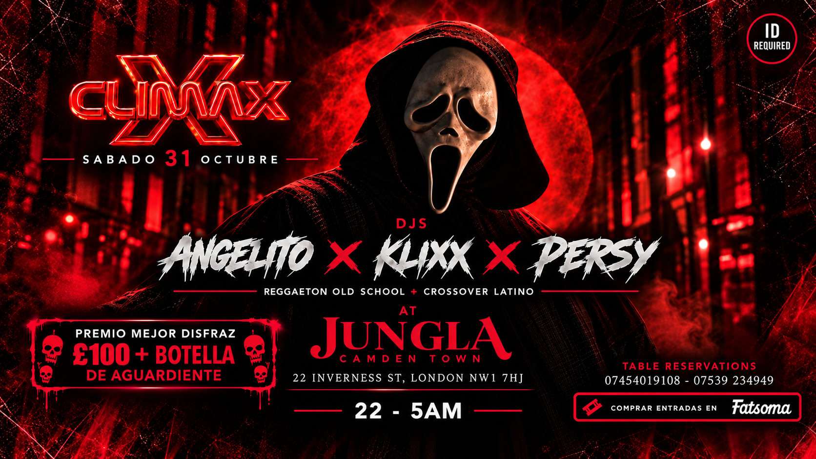CLIMAX REGGAETON HALLOWEEN COME BACK EDITION @ CAMDEN TOWN💋😈🍑