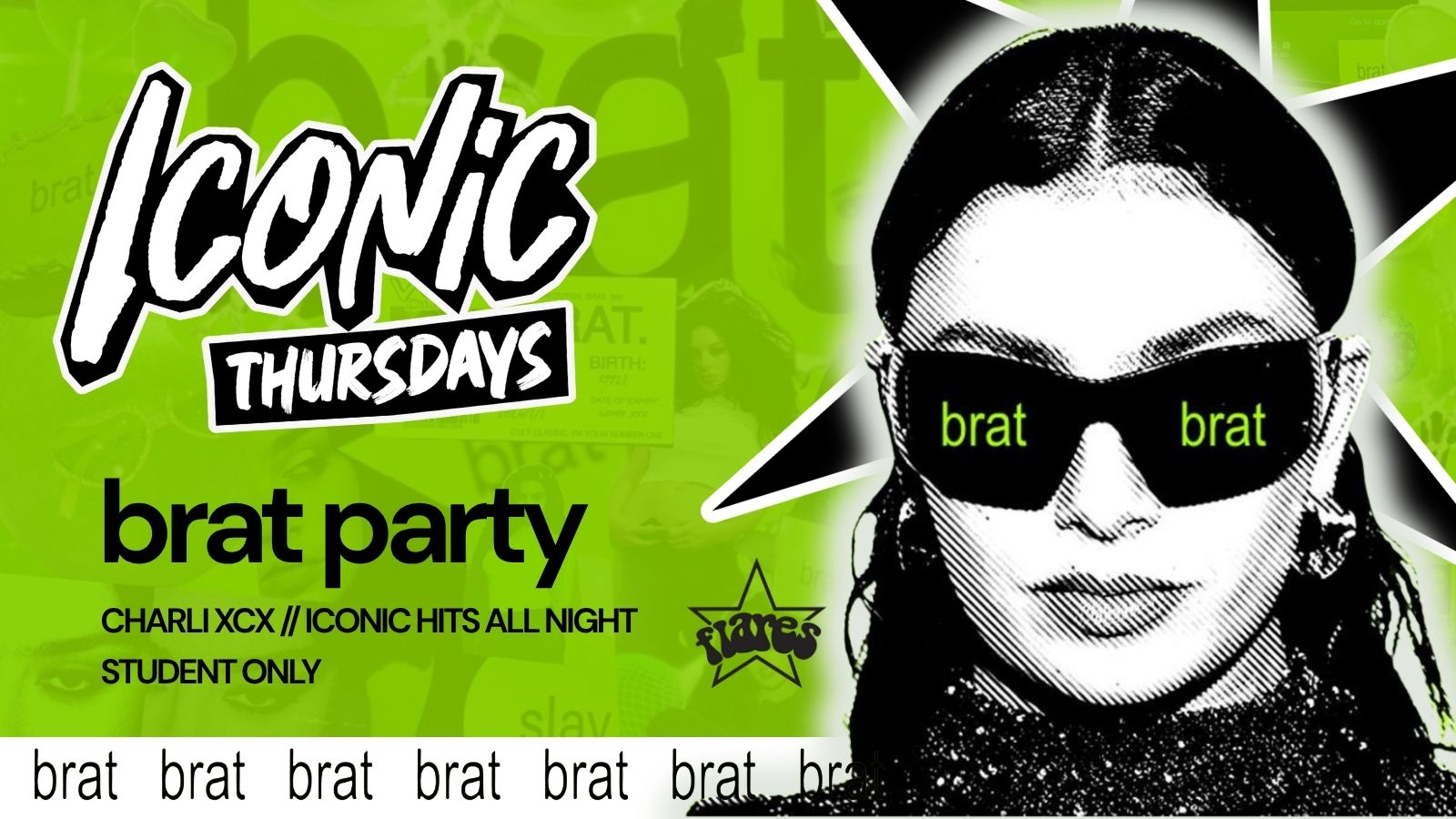 BRAT PARTY x Iconic Thursdays 💚