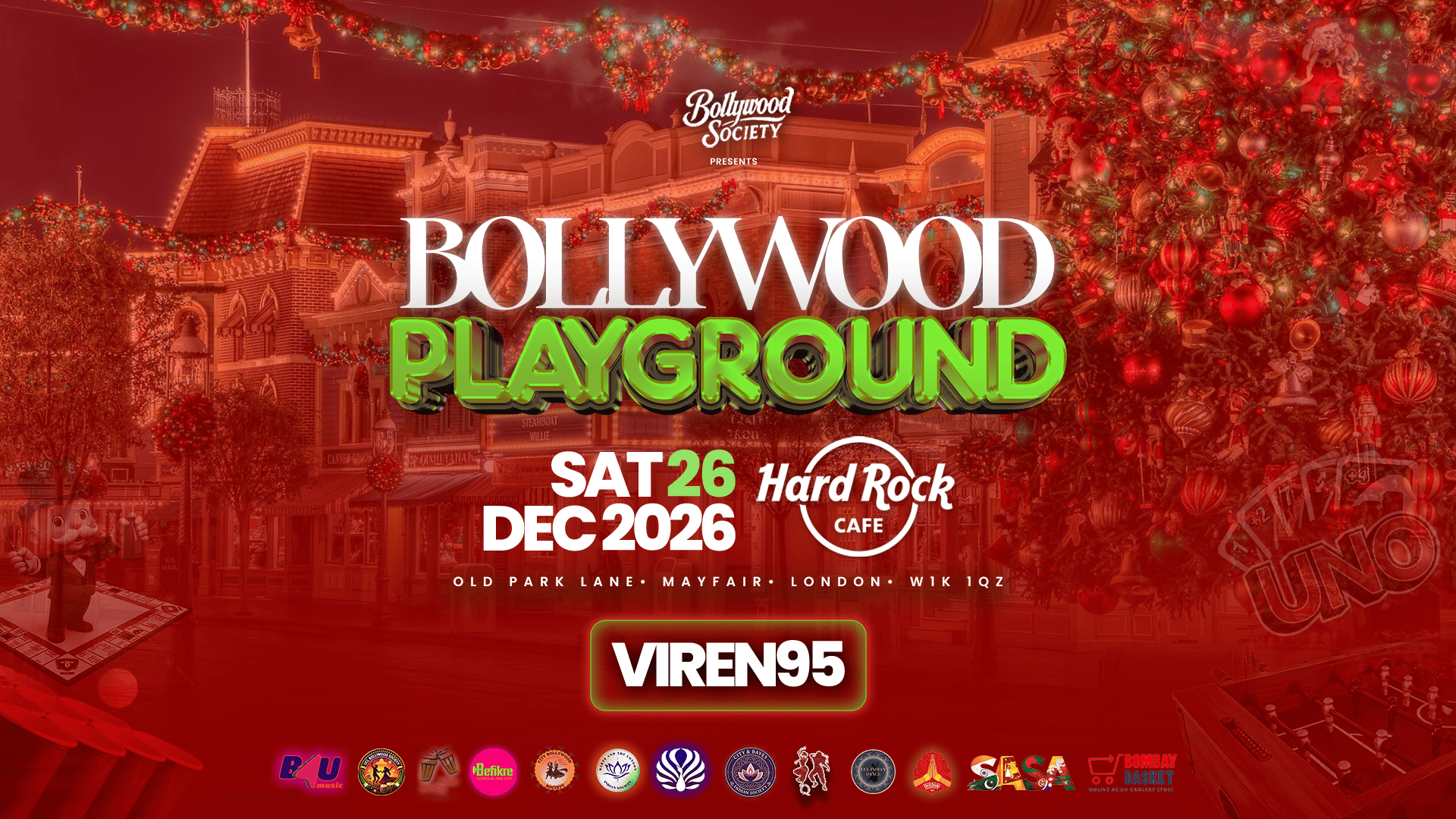 Bollywood PlayGround @hardrockcafelondon - Bollywood Night in Park Lane, Mayfair [BOXING DAY SPECIAL🎁🎄]