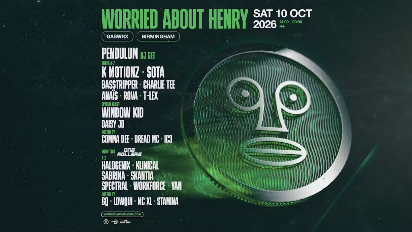 WAH Birmingham // Pendulum (dj set), K Motionz, SOTA & More!