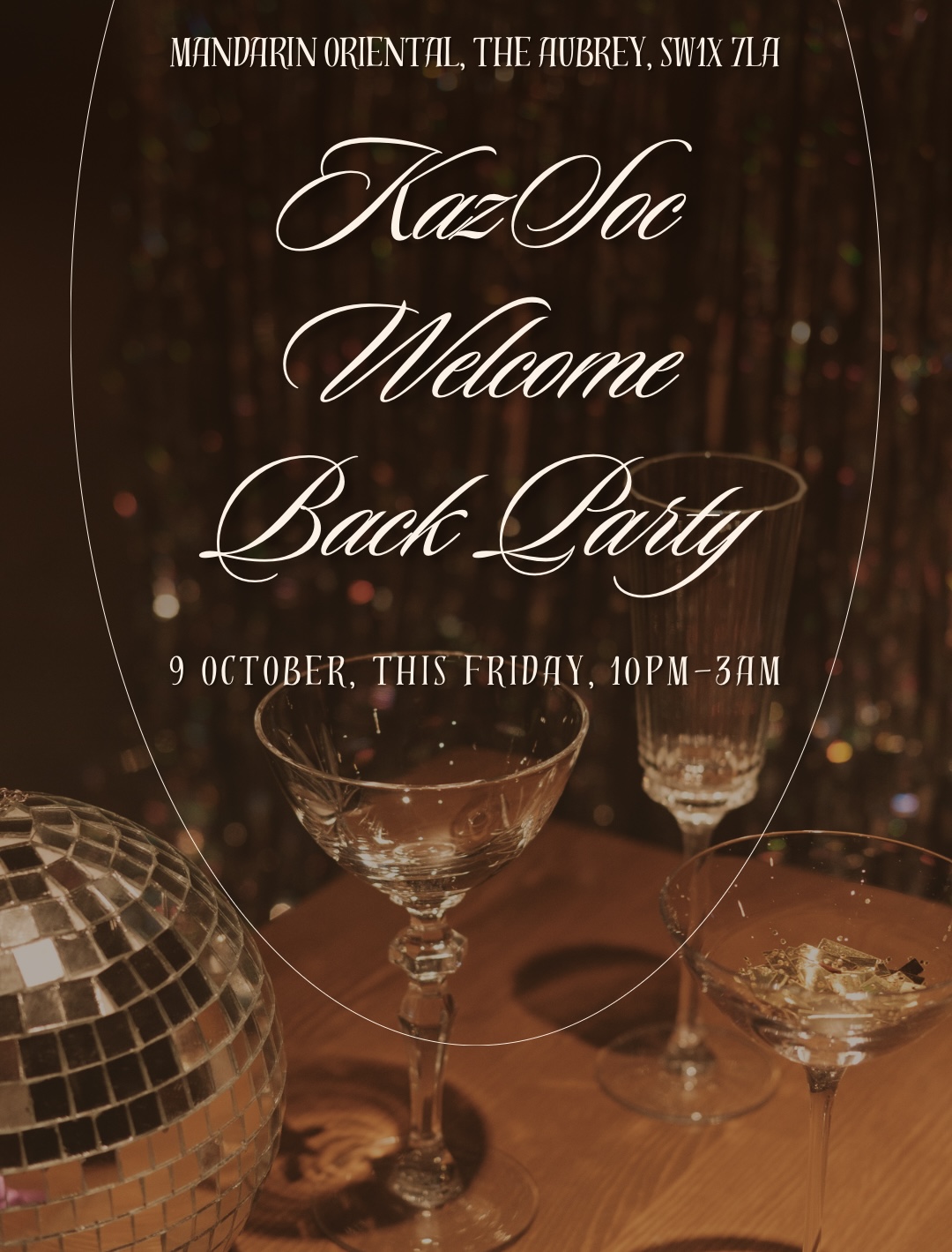 KazSoc Welcome Back Party