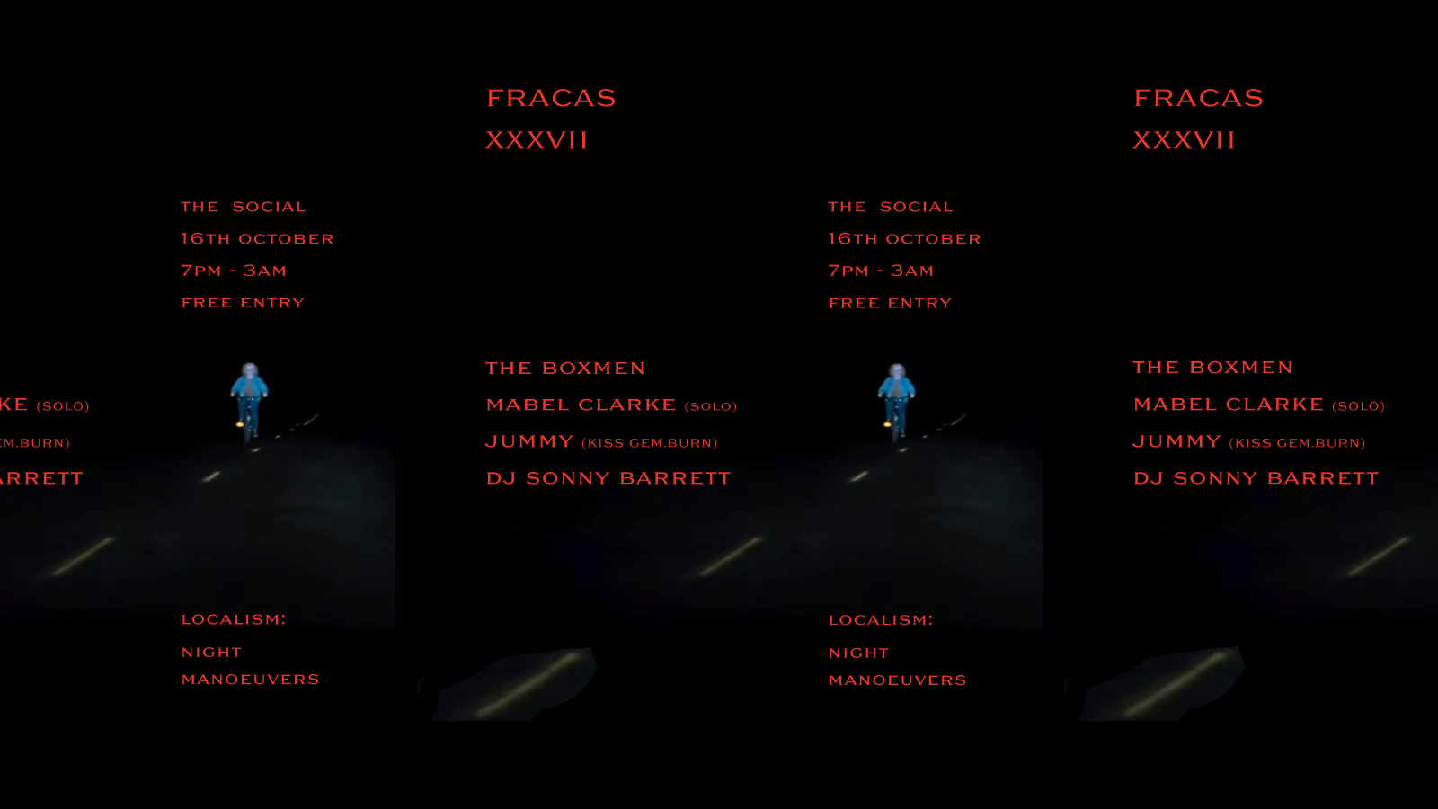 FRACAS: The Boxmen + Mabel Clarke (Solo) + Jummy