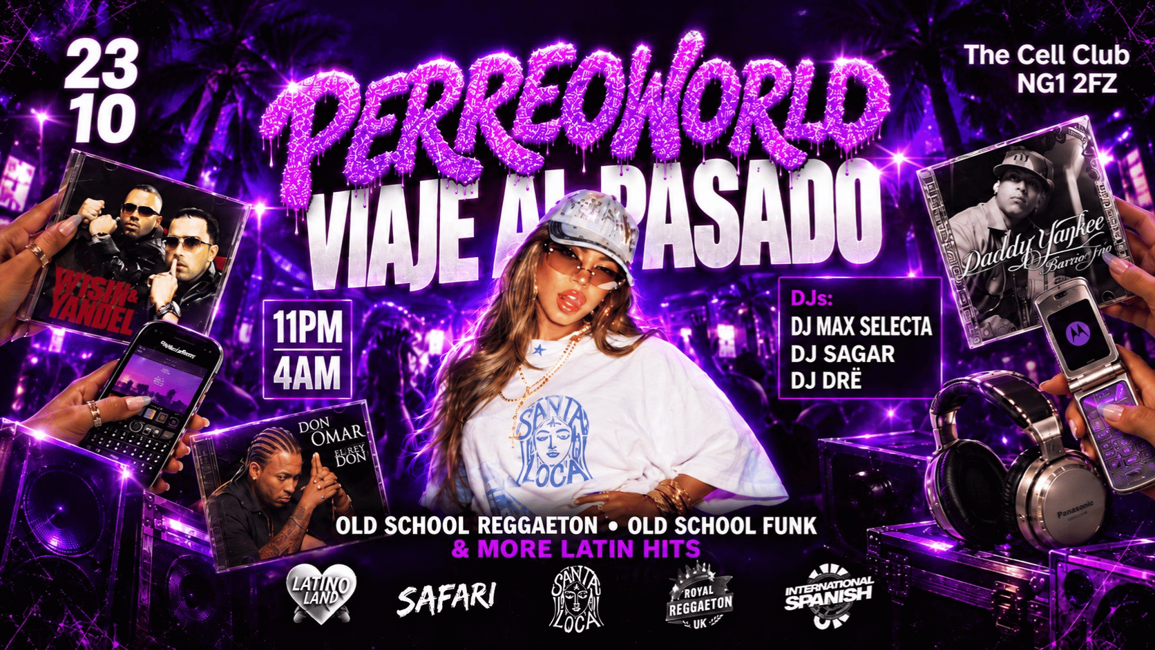 NOTTINGHAM PERREOWORLD | VIAJE AL PASADO 💿💜 | OLD SCHOOL LATIN PARTY