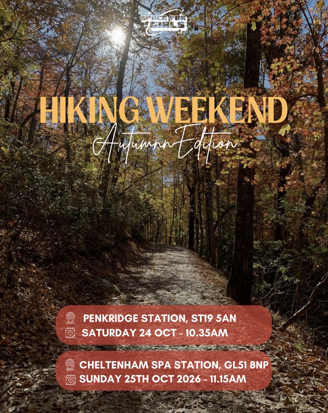Space for Girls: Hiking Weekend: Day One - Autumn Walk & Pumpkin Picking🍁🍂🎃