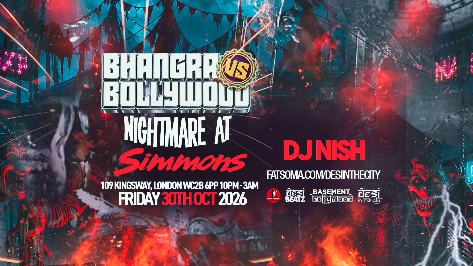 BHANGRA VS BOLLYWOOD : NIGHTMARE AT SIMMONS! | 30.10.26