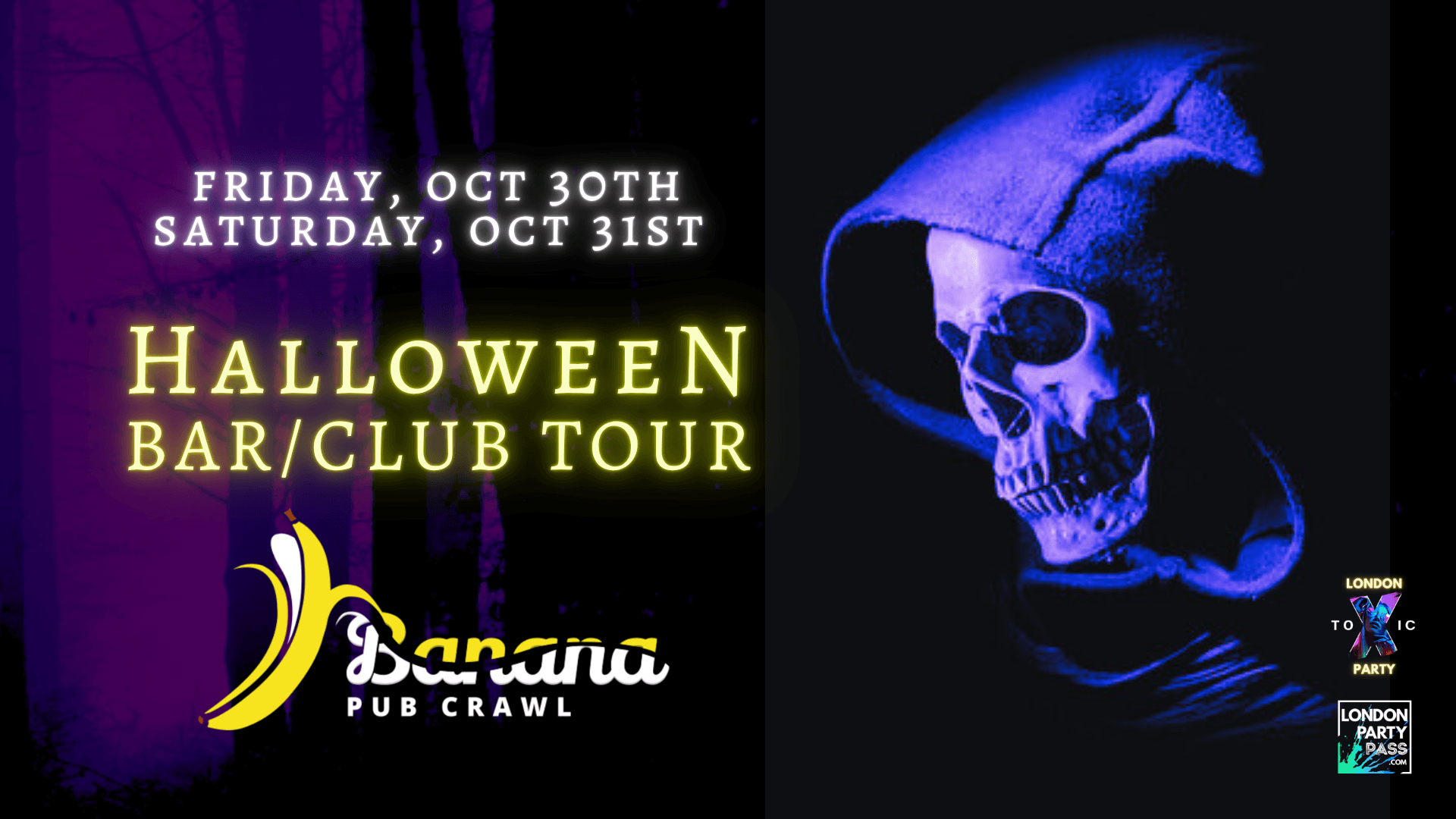 Banana Pub Crawl London - Halloween week-end