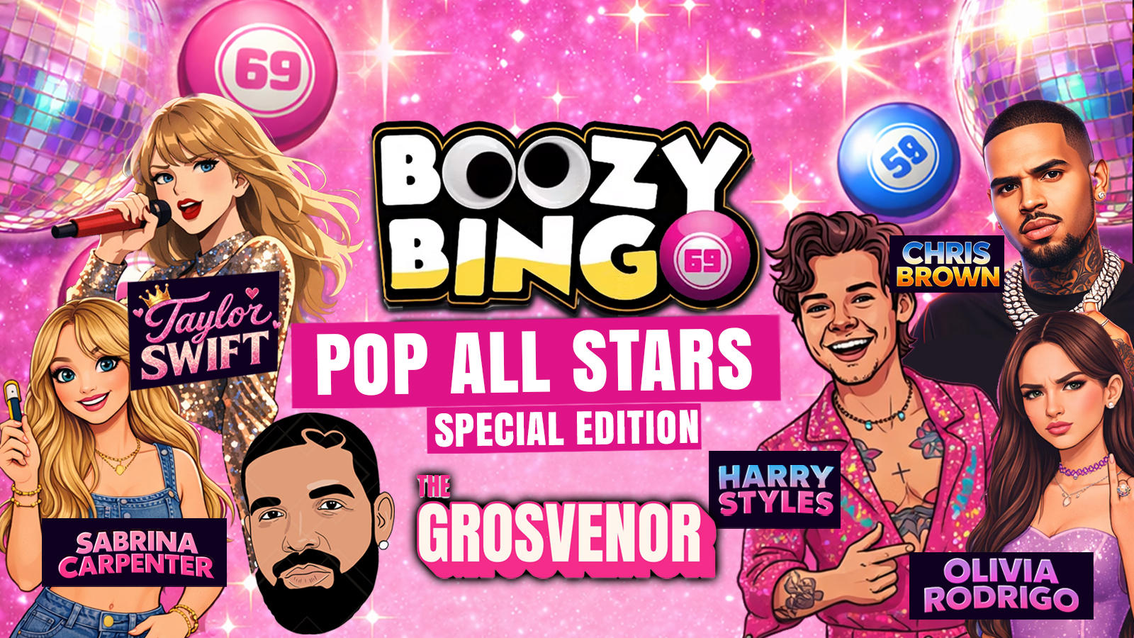 BOOZY BINGO ALL STAR EDITION 🎱😵‍💫🔥 Harry Styles / Sabrina Carpenter / Drake + More ⚠️ Manchester’s Biggest Student Bingo!