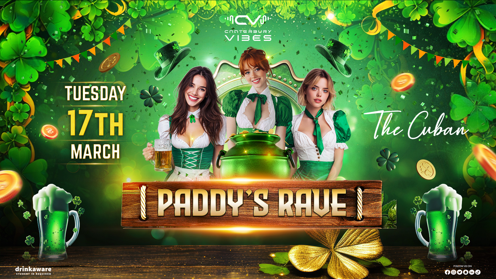 PADDY’s RAVE @ The Cuban Canterbury