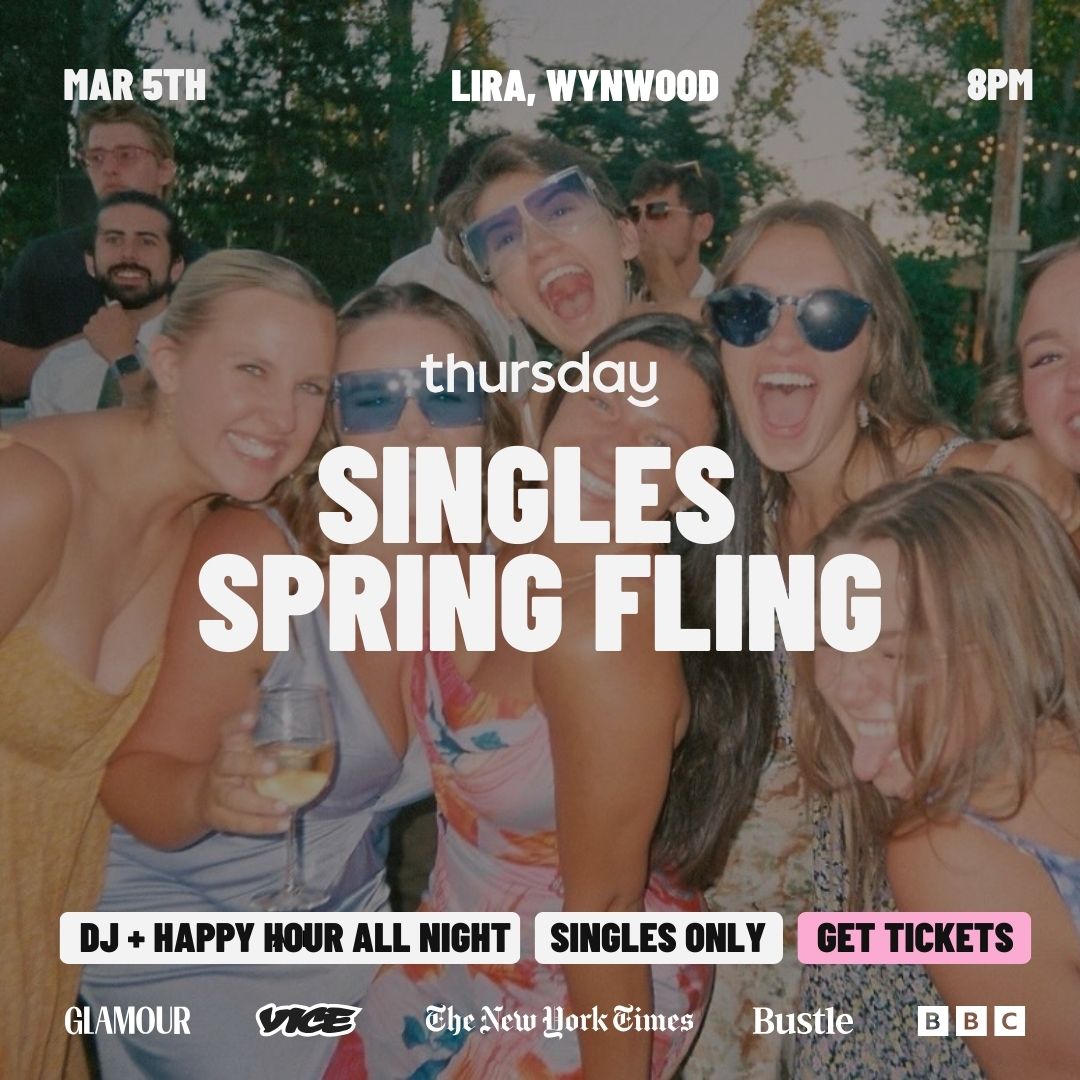 Thursday | Singles Spring Fling 🐝 @ Lira | Wynwood