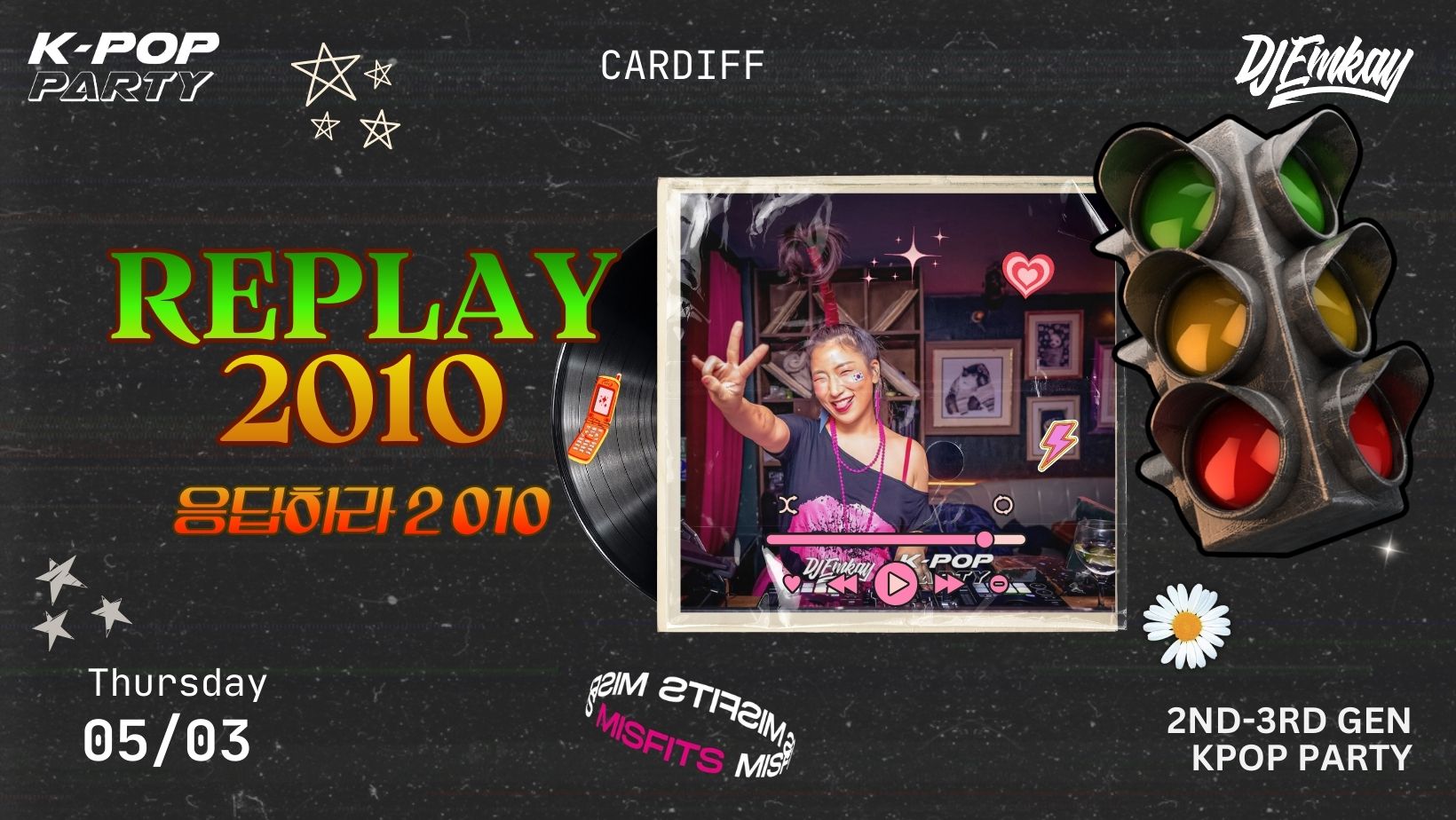 Cardiff REPLAY 2010s Kpop Traffic Light Party with DJ EMKAY | Thursday 5th March