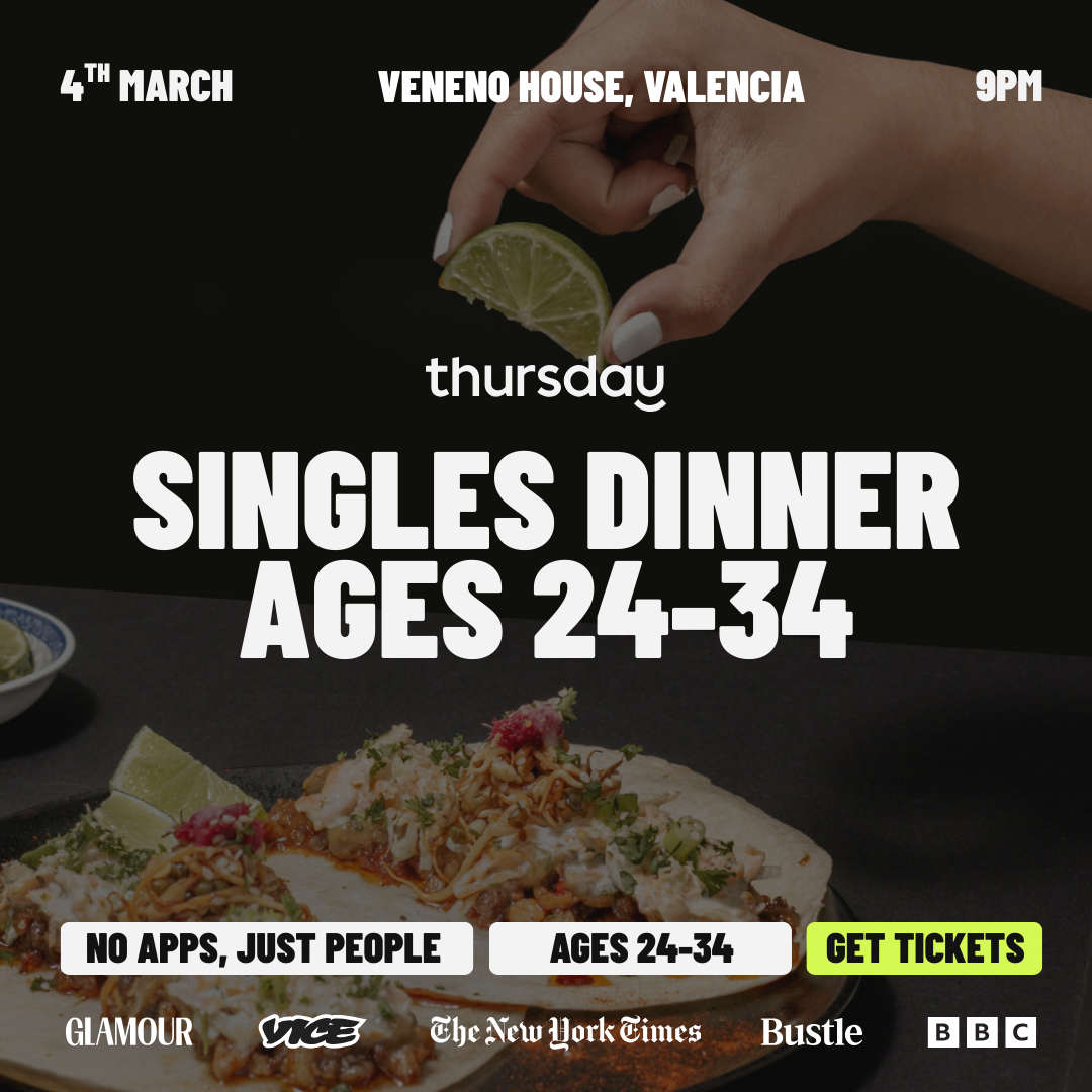 WEDNESDAY | VENENO HOUSE SINGLES DINNER (24-34) | VALENCIA