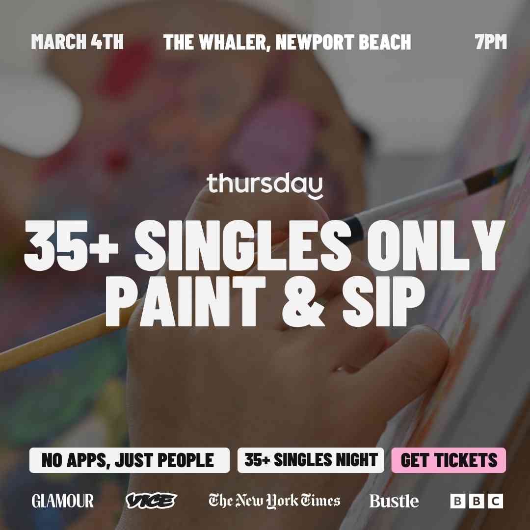 Wednesday | Singles Paint & Sip at The Whaler (35+ Event) | Orange County