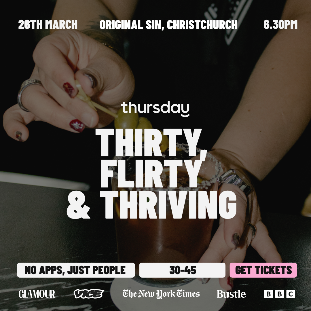 Thursday |  Thirty, Flirty & Thirving – 30+ Date Night