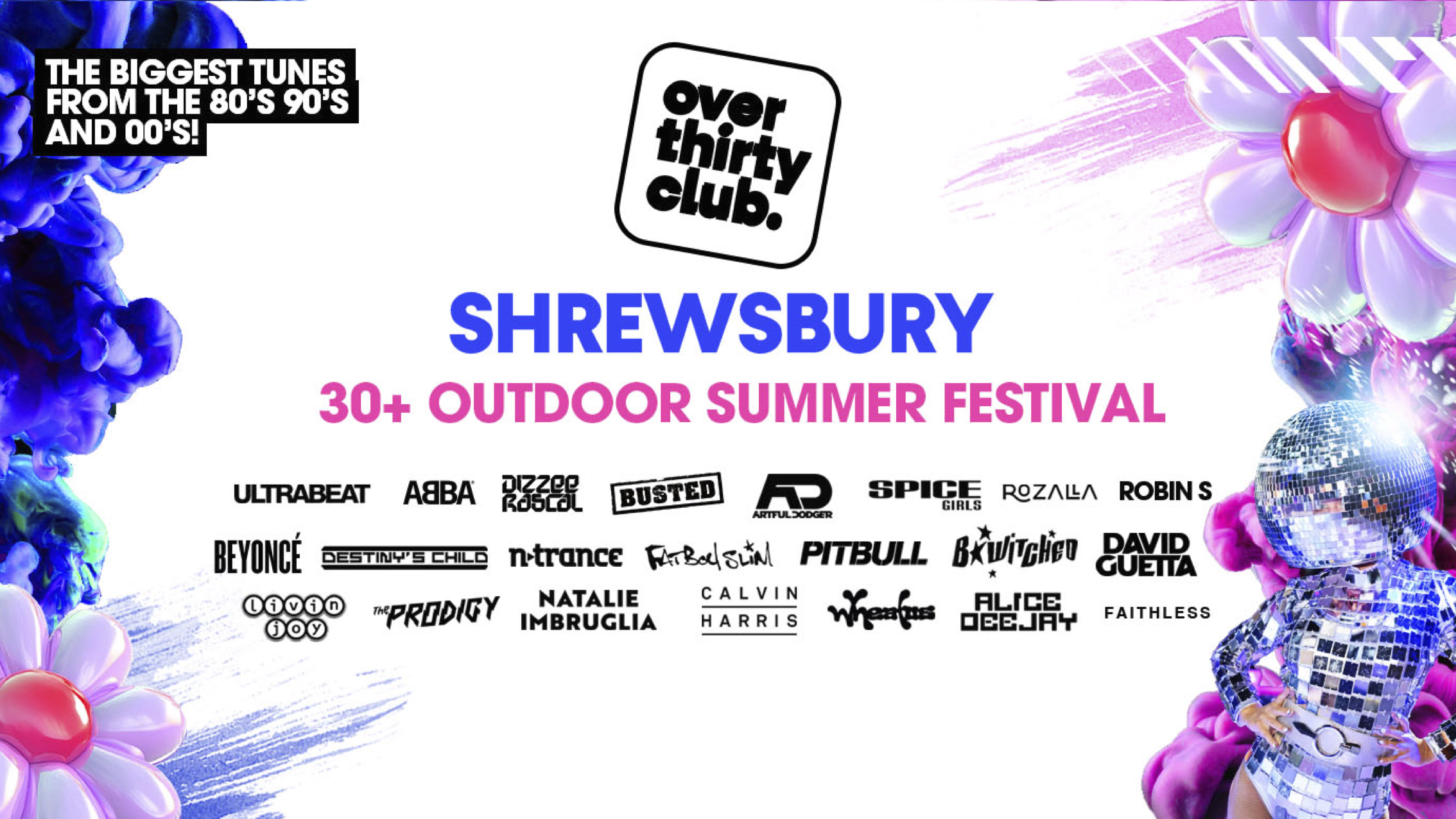 🚨LAST FEW TICKETS! OVER 30s CLUB – Daytime Open Air Festival – Flamingo Terrace