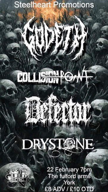 Godeth – Collision Point – Defector – Drystone