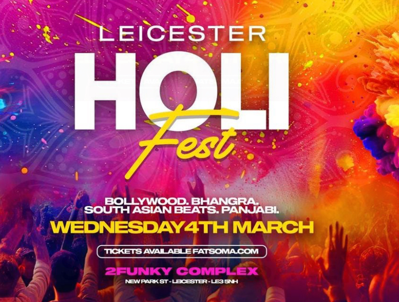 Holi Fest Leicester – Wednesday 4th March [TICKETS NOW ON SALE]