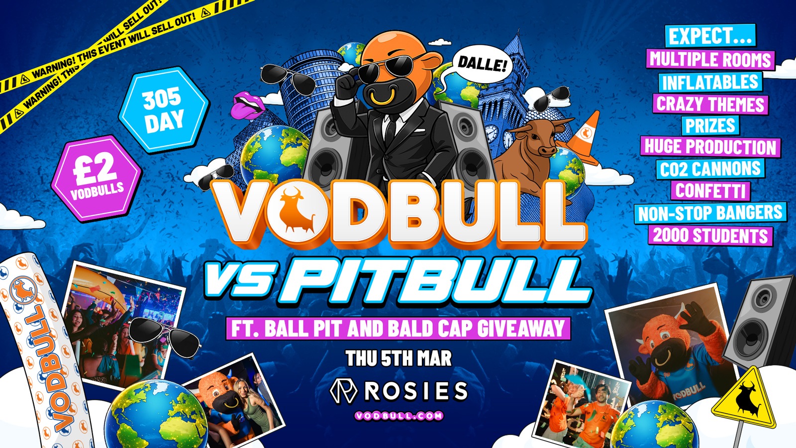 🧡 VODBULL vs PITBULL MR 305! ⚠️[FINAL TIX!!]⚠️ at ROSIES!! 05/03