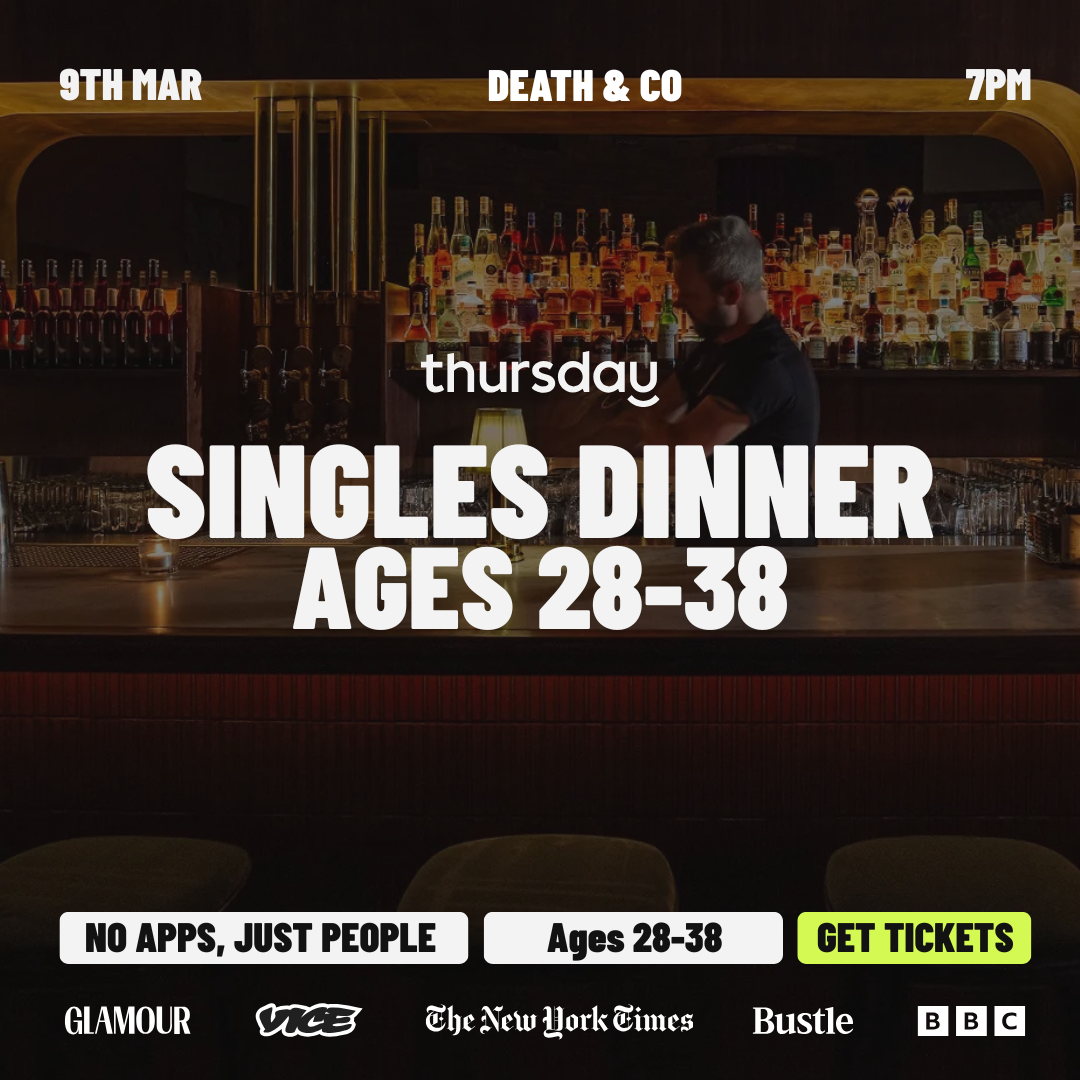 Monday Public Holiday | Death & Co Singles Dinner (28-38) | Melbourne CBD