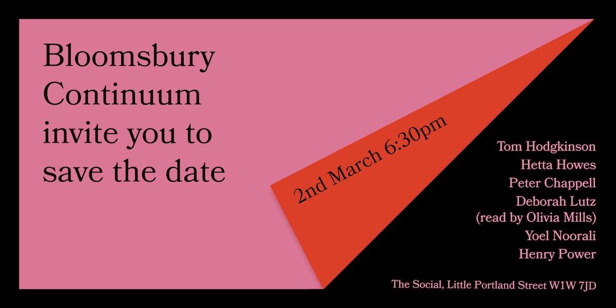 Bloomsbury Continuum Party
