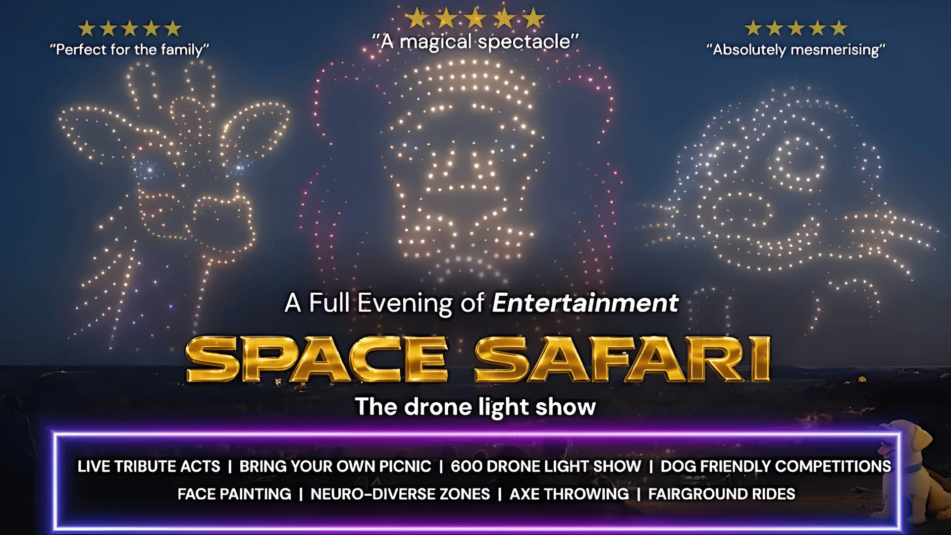 Space Safari Drone Light Show – Norfolk