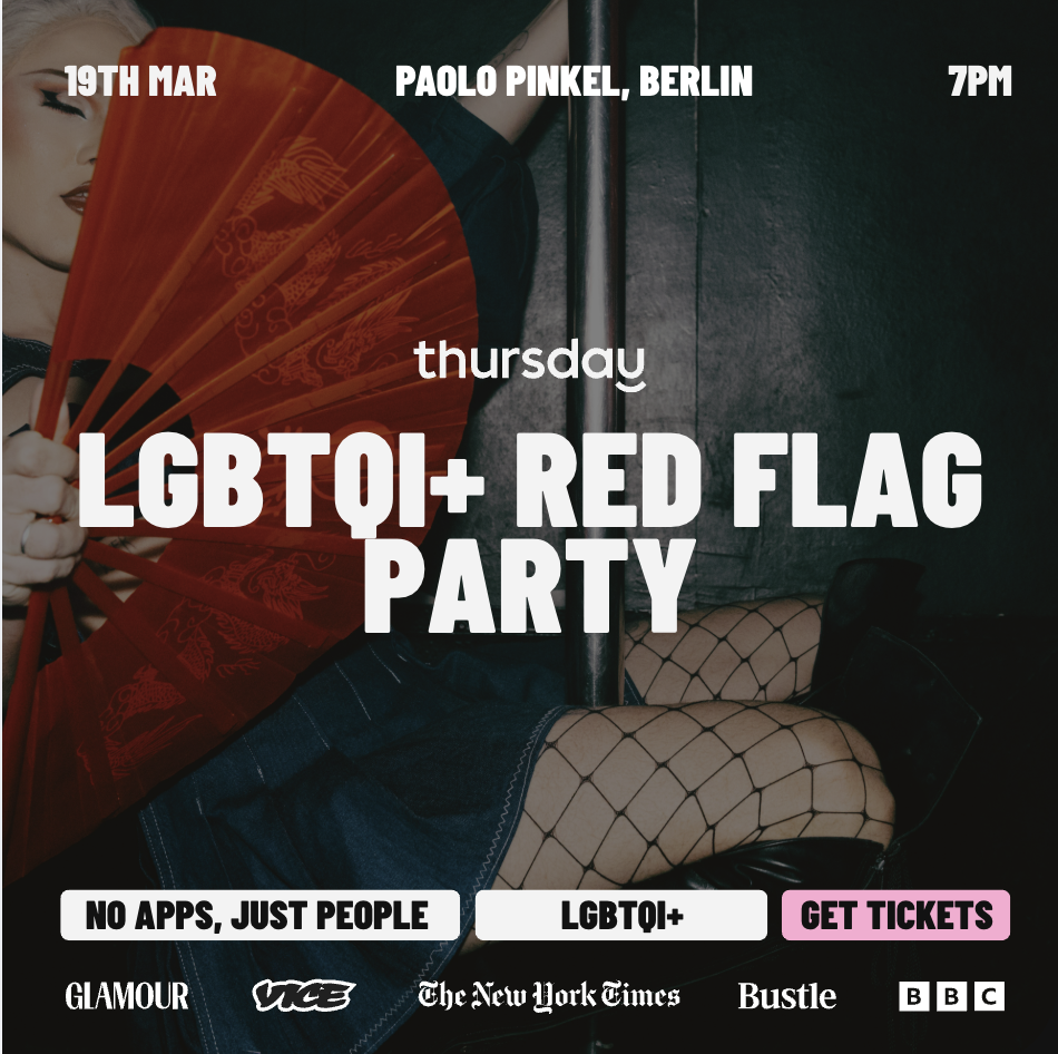 Thursday | LGBTQI+ Red Flags Party | Berlin