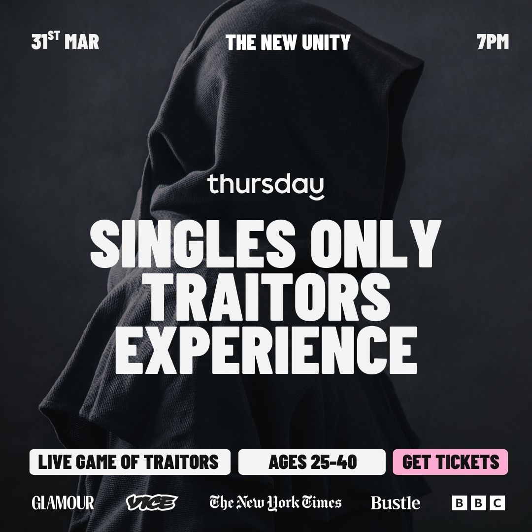 Tuesday | Murder! Singles Night: Live Traitors Game | The New Unity