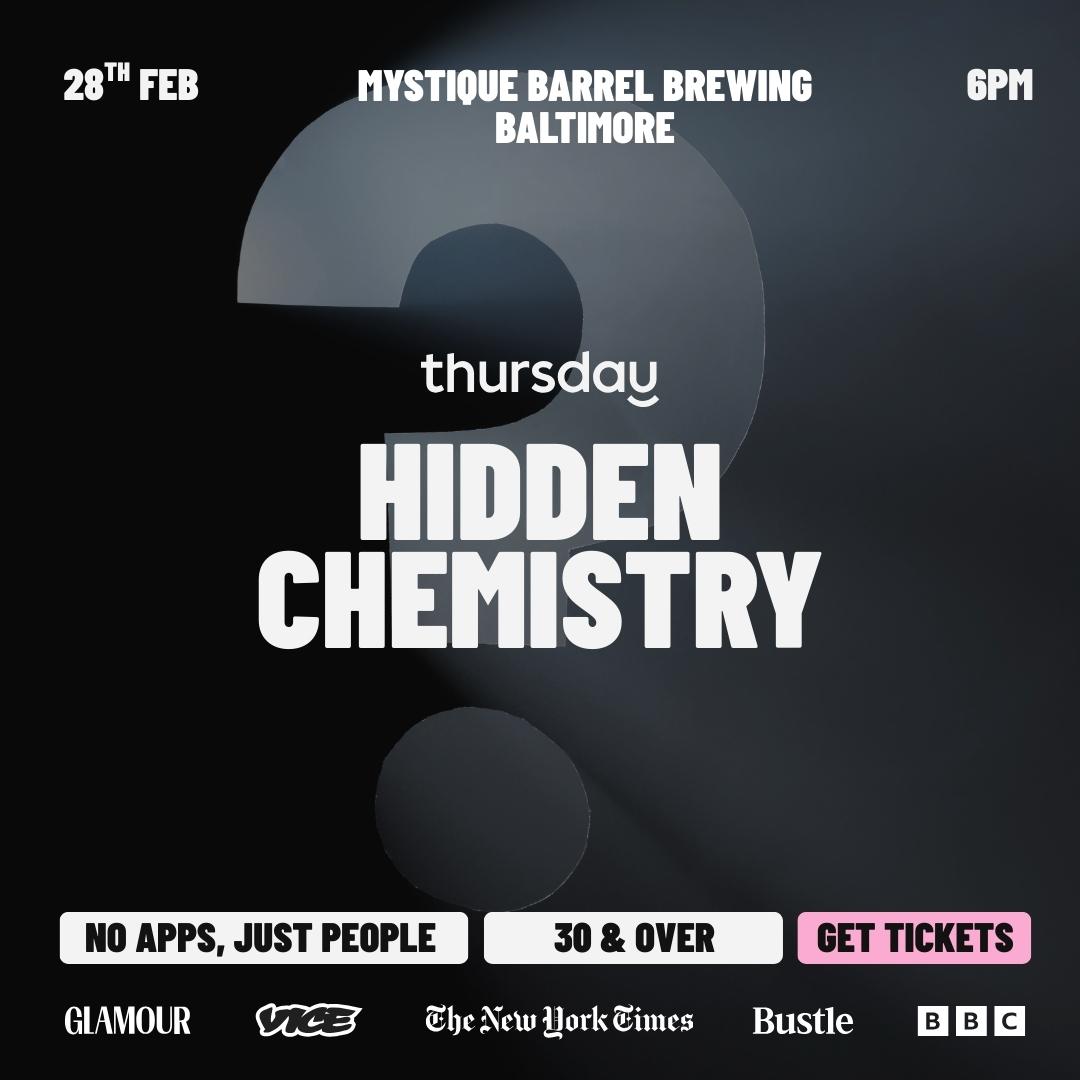 Saturday | Hidden Chemistry | Baltimore