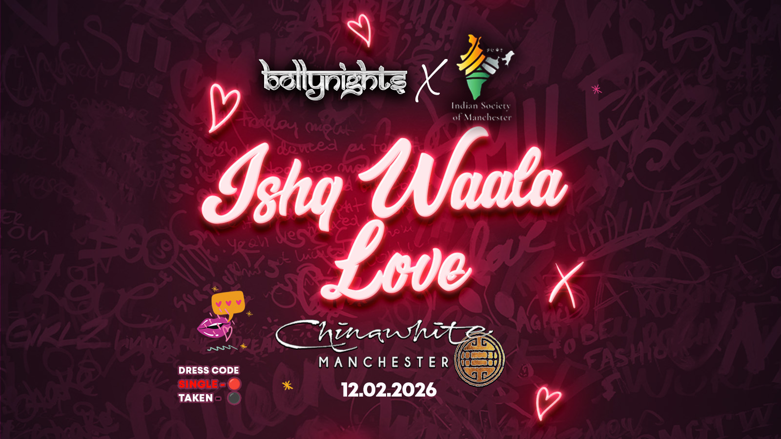 Bollynights Manchester – Ishq Wala Love | Thursday 12th February at Chinawhite MCR