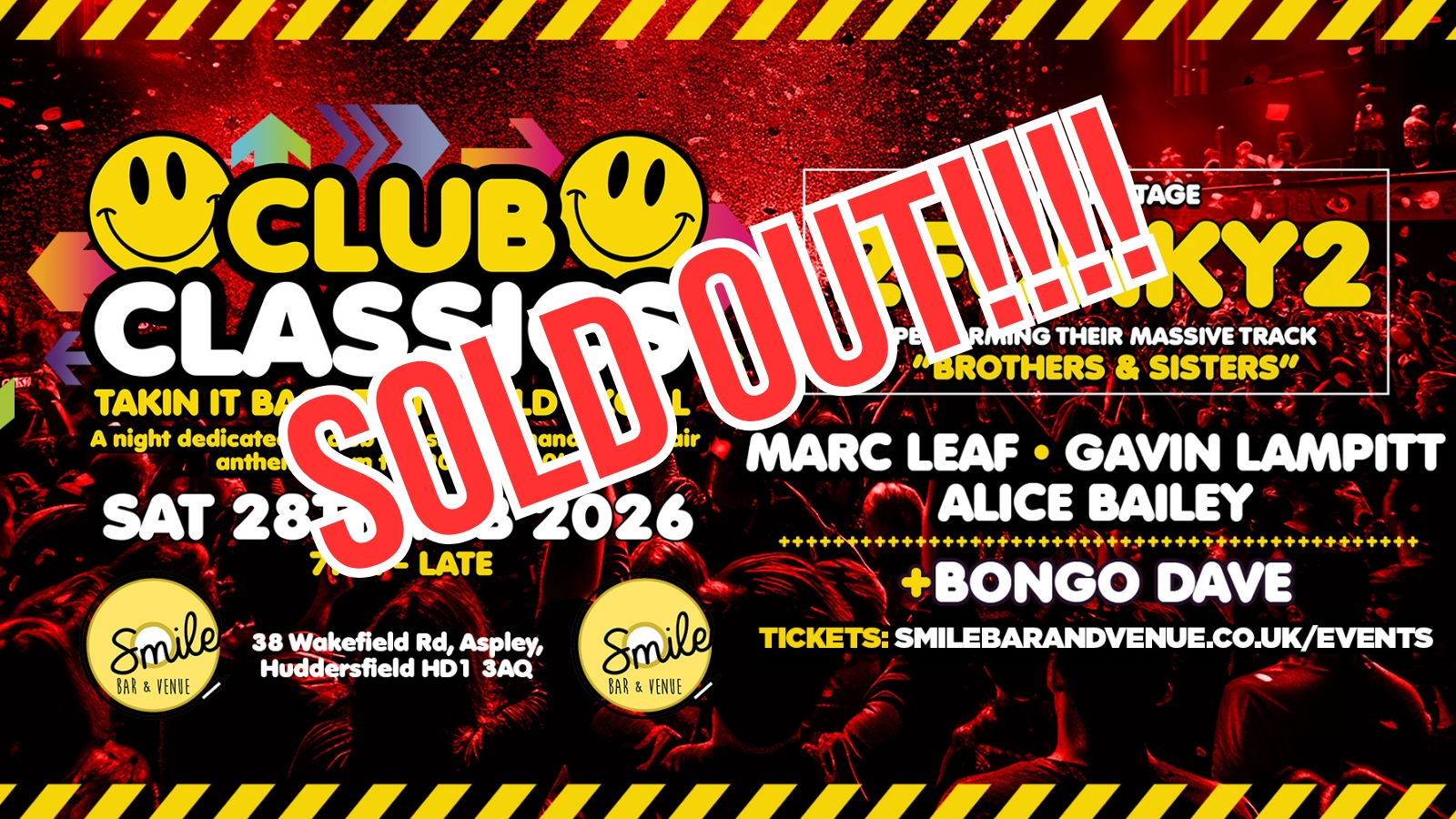 CLUB CLASSICS – ANTHEMS from the 90’s and 00’s – SOLD OUT!!!!