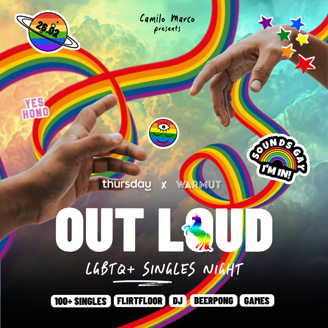 Thursday | OUT LOUD 🌈 100+ LGBTQ SINGLES NIGHT @WARMUT | Warsaw [LAST TIX]